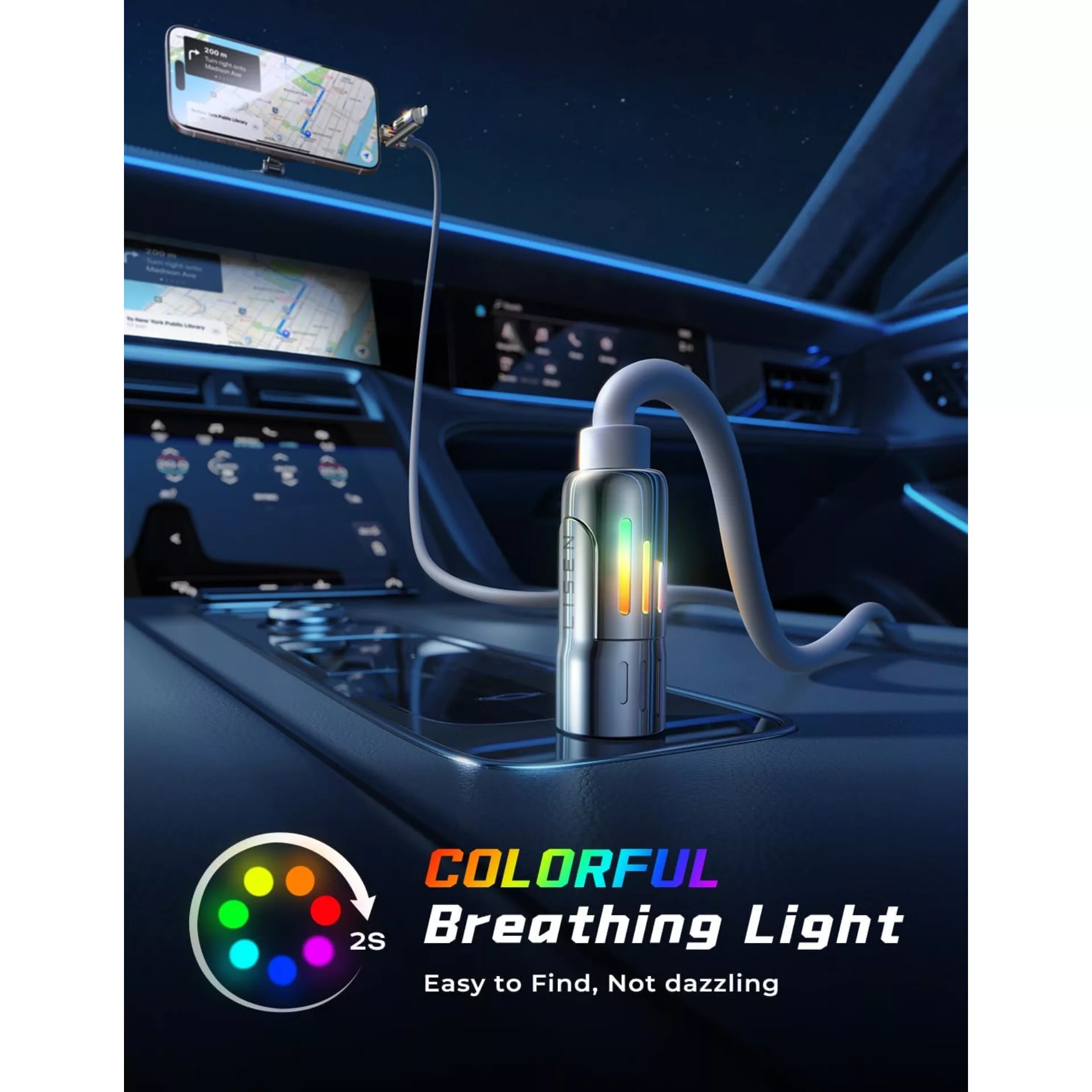 کابل تبدیل USB-C و USB-A / Lightning / USB سنتکس مدل C27 طول 1متر