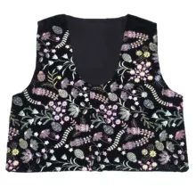 جلیقه زنانه مدل مخمل سوزن دوزی کد ۰۲۲