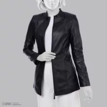 کت چرم زنانه چرم مشهد مدل B0461
