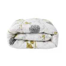 روکش لحاف پنبه آدنو مدل گل داوودی کد IR212 یک نفره سایز 220×160 سانتی‌متر