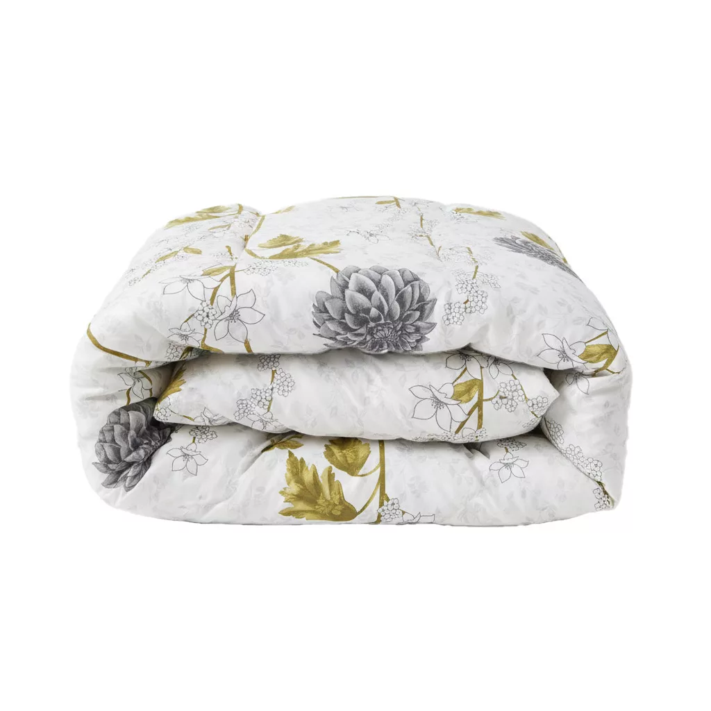 روکش لحاف پنبه آدنو مدل گل داوودی کد IR212 یک نفره سایز 220x160 سانتی‌متر