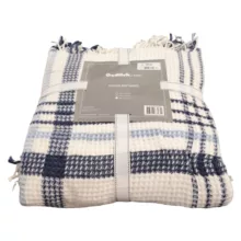 پتو 2 نفر ازدیلک مدل Scotch Mavi Battaniye سایز 220x180 سانتیمتر