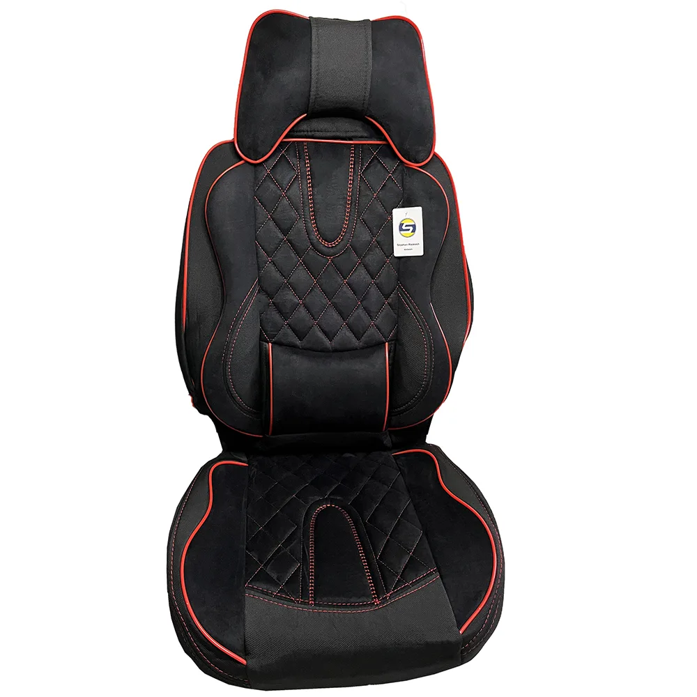 ست کامل روکش صندلی خودرو سپاهان روکش مدل Aoudi-6000 مناسب برای پراید صبا