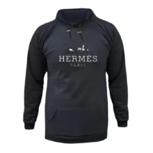 هودی زنانه مدل لوگو کد ۲ رنگ ذغال سنگی