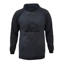 هودی زنانه مدل نورباش رنگ ذغال سنگی