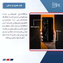 محافظ صفحه نمایش آنتی بلو وی دبلیو کی مدل Tough مناسب برای گوشی موبایل اپل iPhone 16 Pro Max