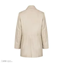 کت چرم زنانه چرم مشهد مدل b0480-092 رنگ استخوانی