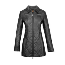 کت چرم زنانه چرم مشهد مدل B0473