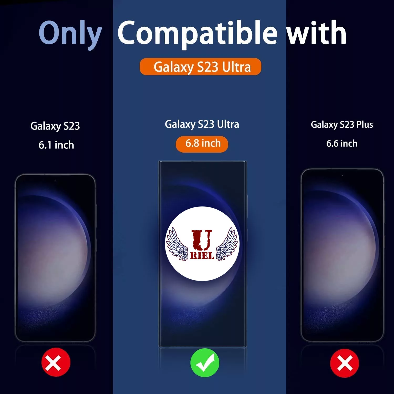 محافظ صفحه نمایش یوریل مدل UFGEDGE مناسب برای گوشی موبایل سامسونگ Galaxy S23 Ultra