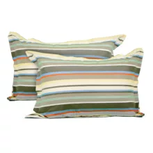 رو بالشی مدل پاکتی طرح راه راه مجموعه 2 عددی