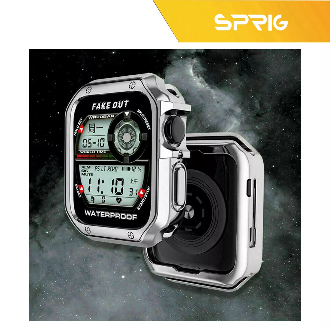 بند اسپریگ مدل 7BeadLUX مناسب برای اپل واچ Series Se 44mm به همراه کاور