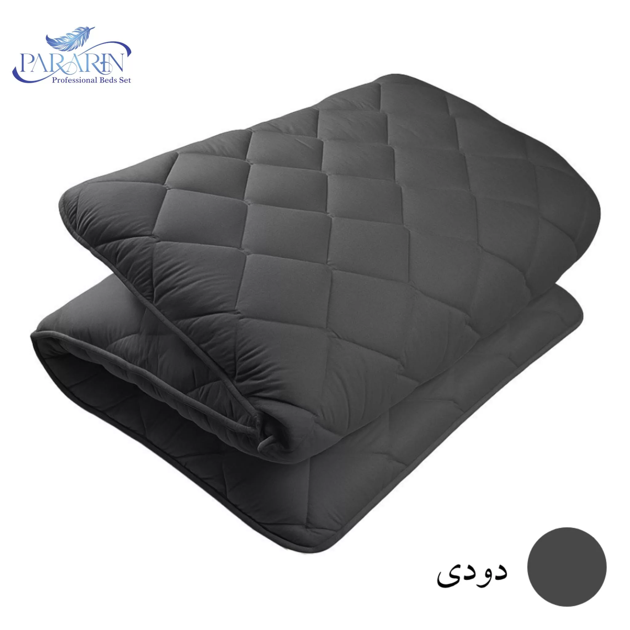 تشک مهمان پرارین مدل ساده دولایه 1 نفره سایز 95*195 سانتی متر