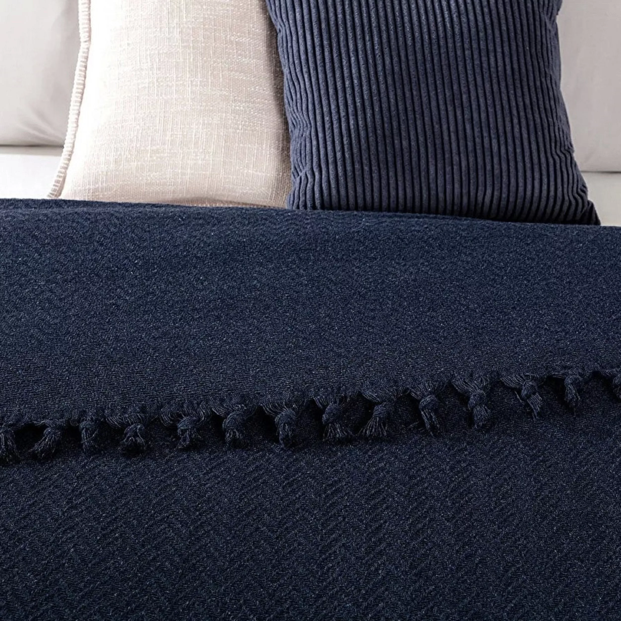 روتختی مادام کوکو مدل Stephane Lacivert Yatak Ortusu یک نفره سایز 220×160 سانتی متر