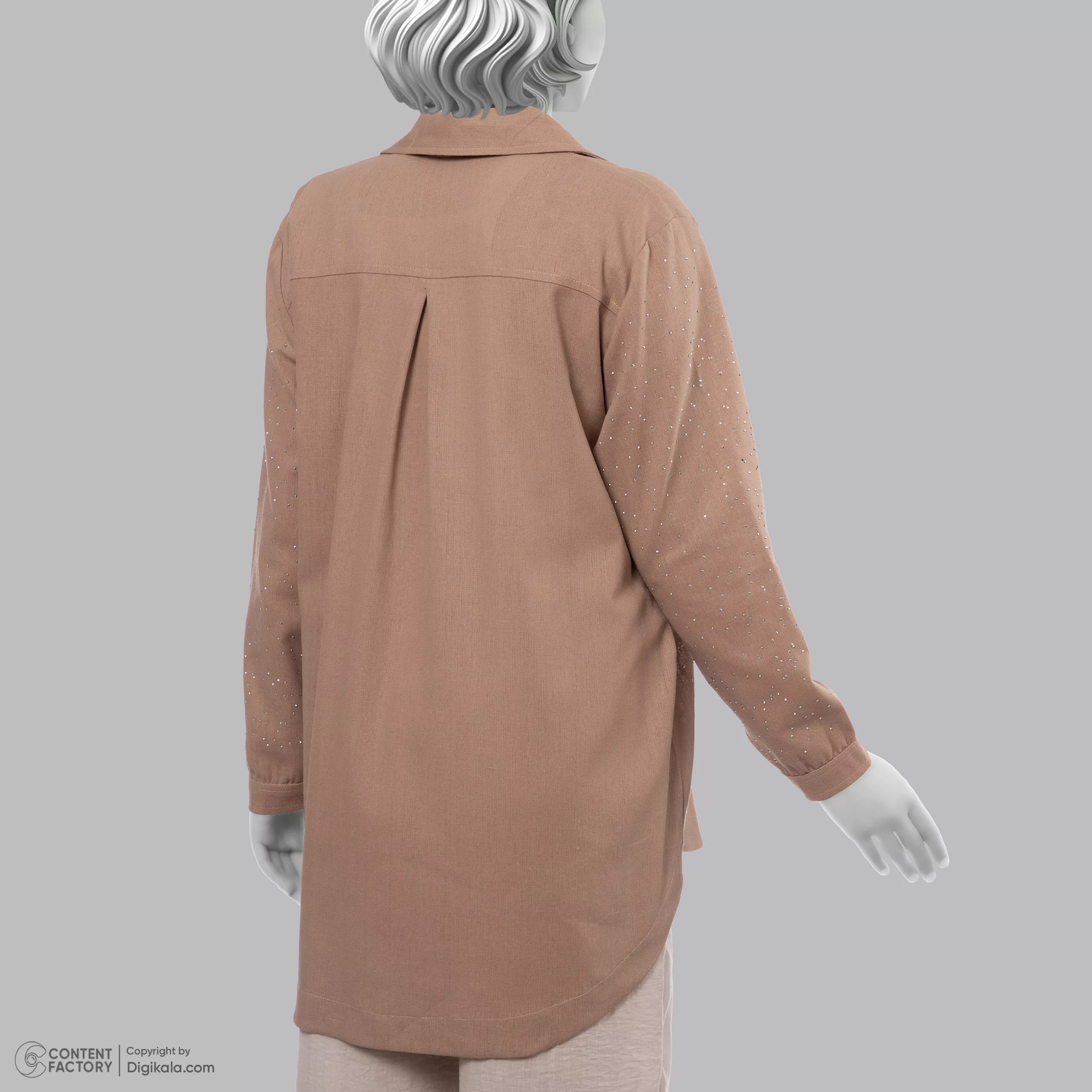 تونیک آستین بلند زنانه مدل نگین دارa67