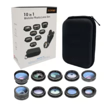 لنز کلیپسی موبایل زومی مدل XH-1001 مجموعه 10 عددی