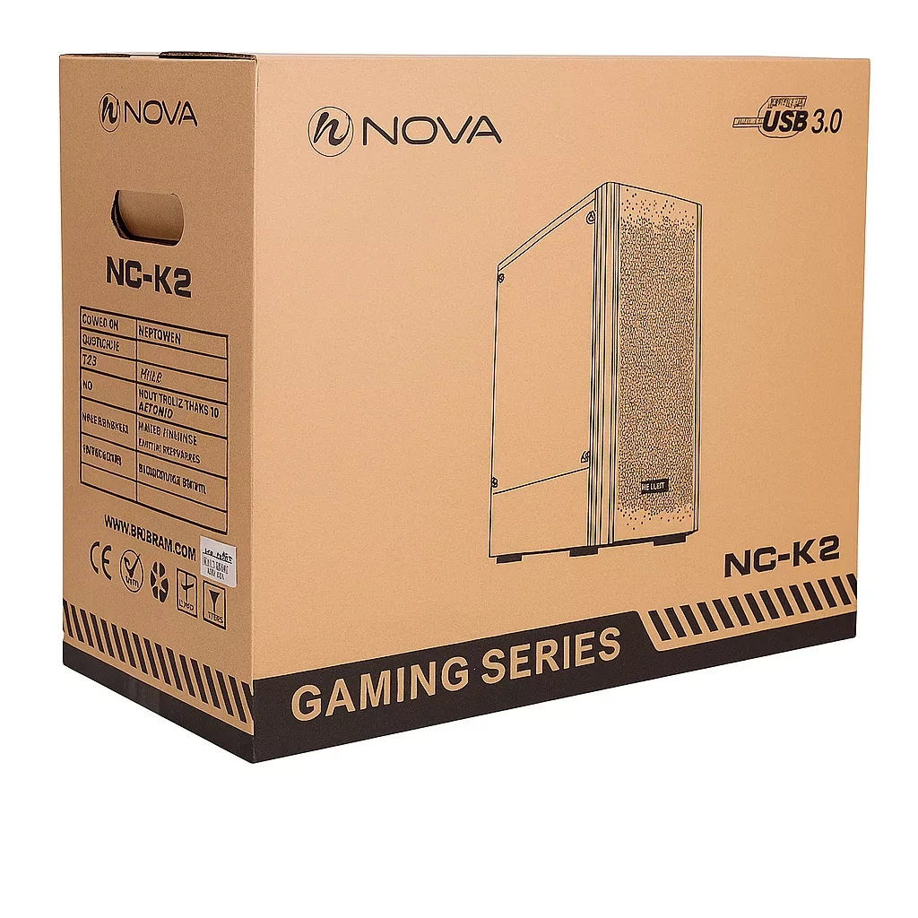 کیس کامپیوتر گیمینگ ان نوا مدل NC-K2