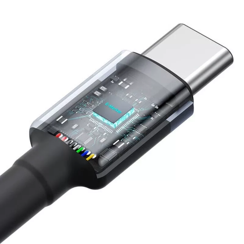 کابل USB-C بیسوس مدل B-2pcs طول 1 متر