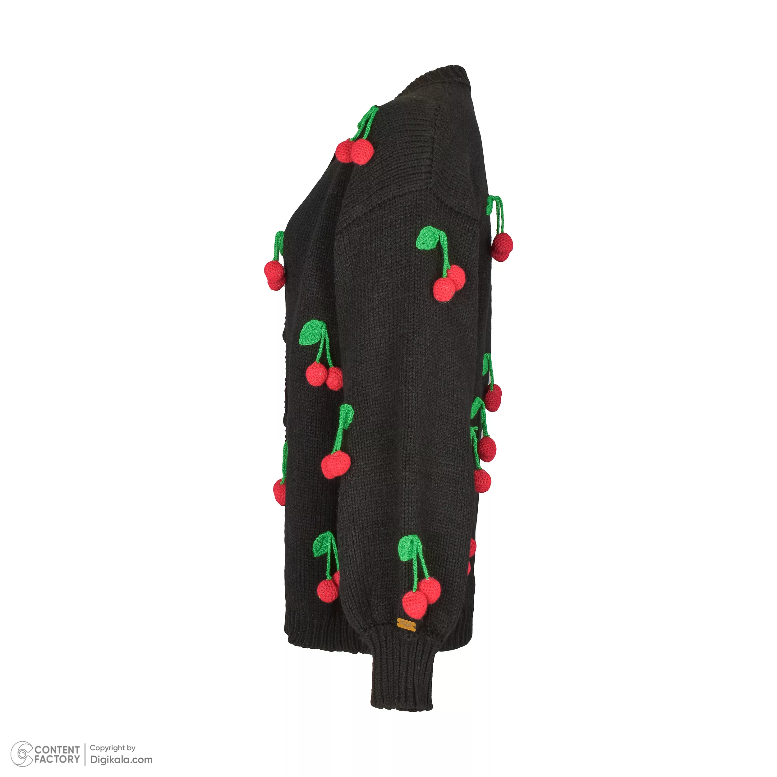 ژاکت زنانه گره استایل مدل Y001 رنگ مشکی