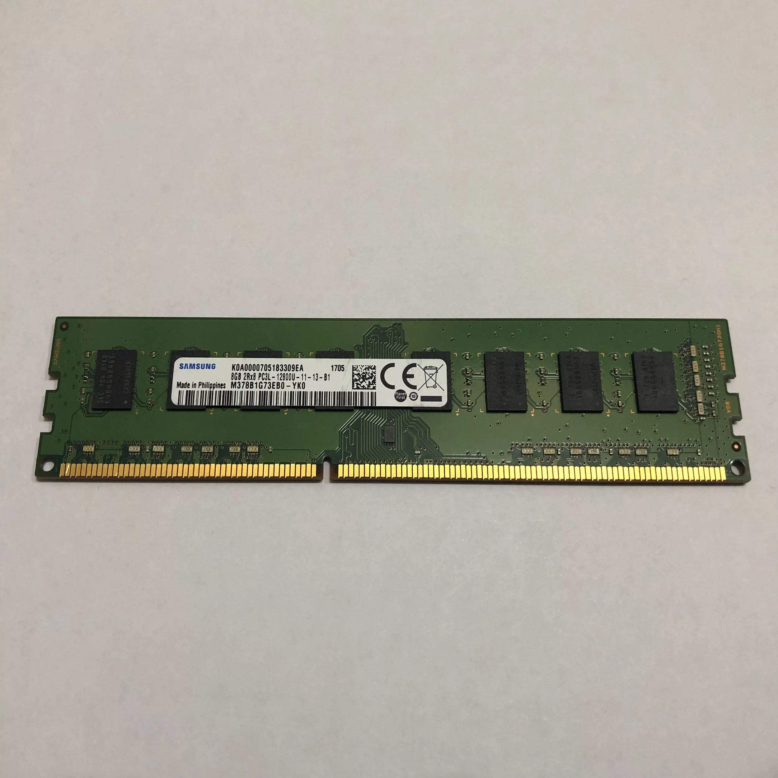 رم دسکتاپ DDR3L تک کاناله 1600 مگاهرتز CL11 سامسونگ مدل DIMM ظرفیت 8 گیگابایت