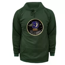 هودی زنانه مدل گوی ماه رنگ یشمی