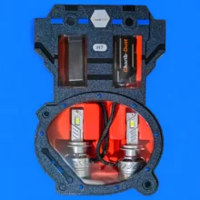 لامپ نور پایین و نور بالا چراغ جلو تک حالته بست یدک مدل یخی کد CB1300 پایه H4 مناسب برای پراید ۱۳۱ ، ۱۴۱ ، ۱۵۱ بسته ۲ عددی