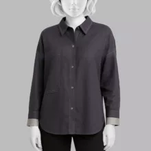 تونیک زنانه دیجی استایل اسنشیال مدل F394814177001 رنگ خاکستری