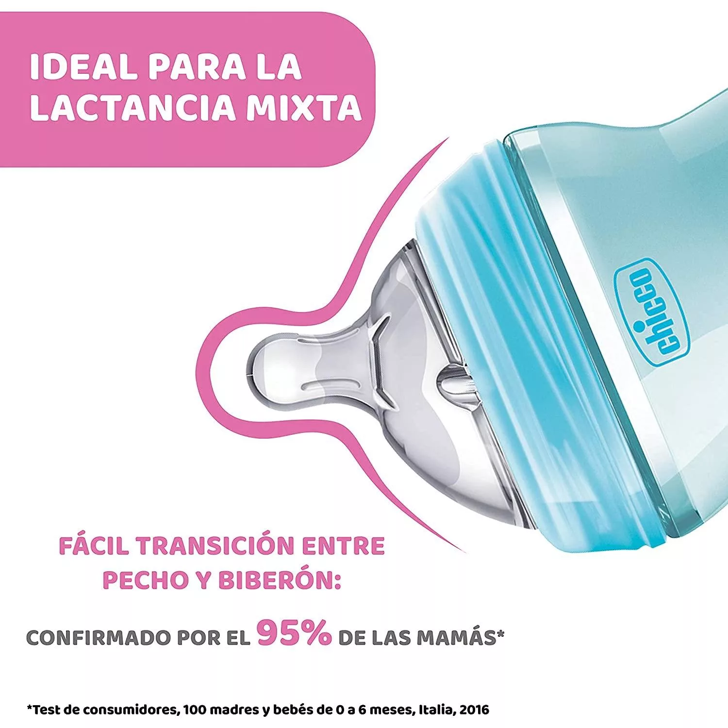 شیشه شیر چیکو مدل نچرال فیلینگ گنجایش 150 میلی لیتر