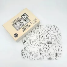 دستمال دست و صورت نوزاد بی بی بی مدل جنگل برفی مجموعه 6 عددی