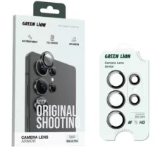 محافظ لنز دوربین گرین لاین مدل Armor مناسب برای گوشی موبایل سامسونگ Galaxy S25 Ultra