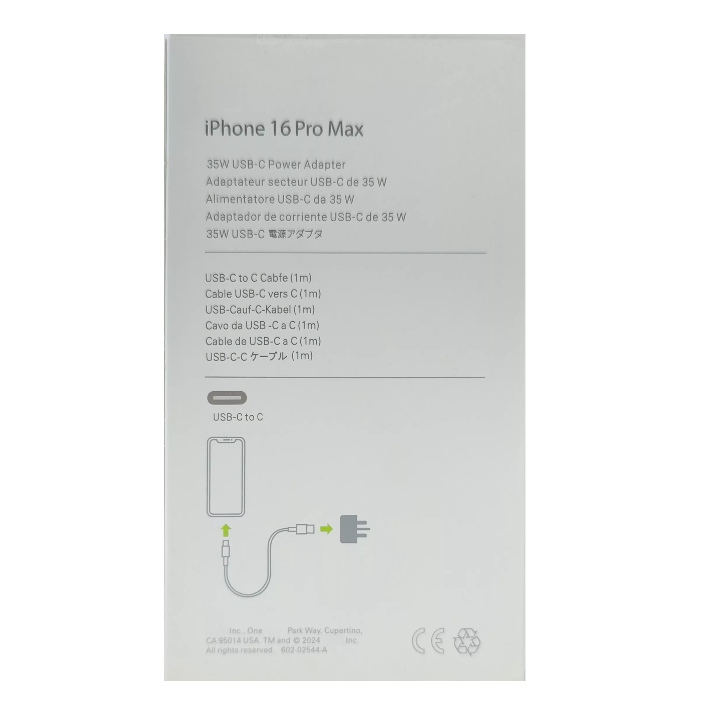 شارژر دیواری 35 وات آی تی لینک مدل iPhone 16 Pro Max A2344 به همراه کابل USB-C