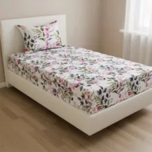 سرویس ملحفه 1 نفر 2 تکه آدنو مدل گلسار کد FI48