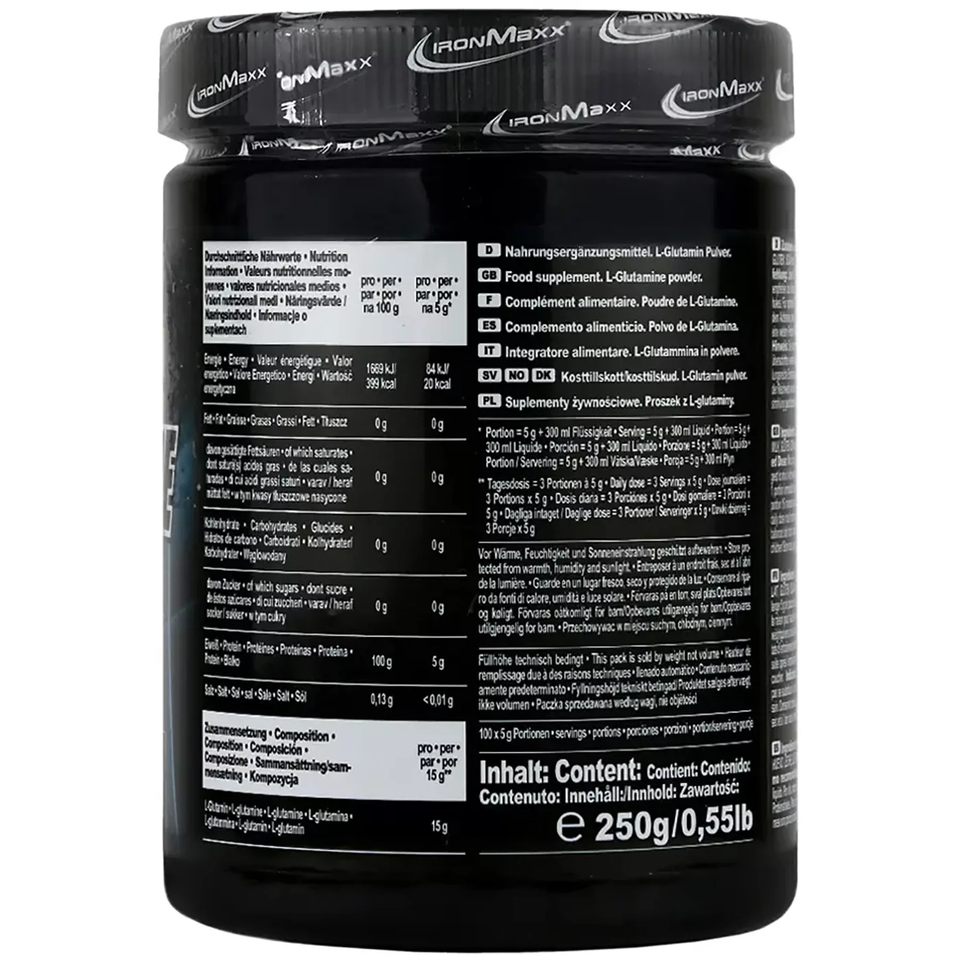 پودر گلوتامین پرو آیرون مکس 250 گرم