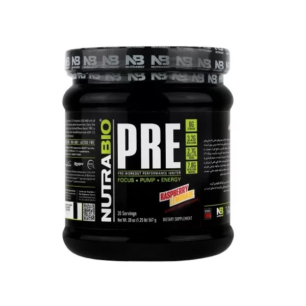 پری ورک اوت با طعم لیموناد تمشک نوترابایو - 580 گرم