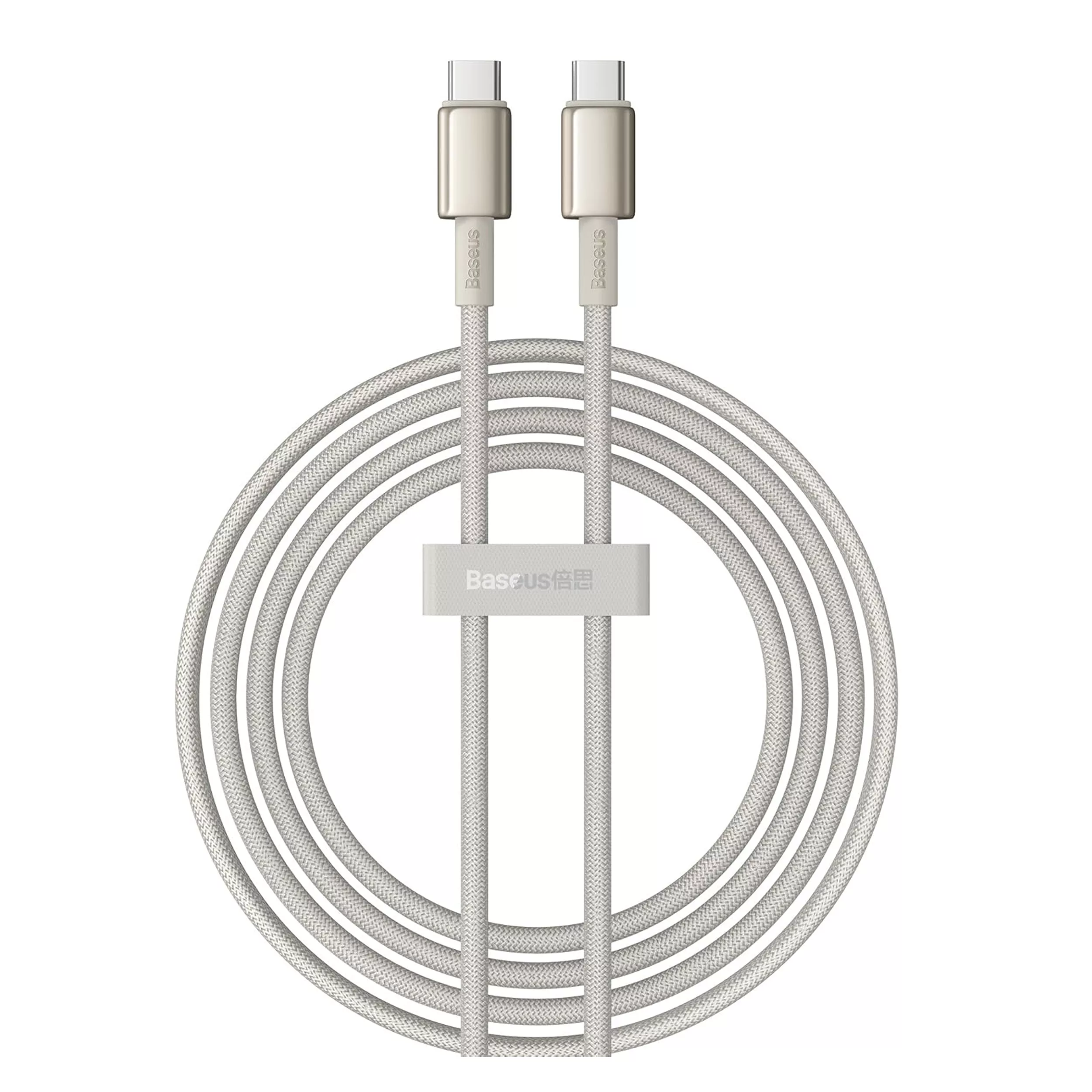 کابل تبدیل USB-C بیسوس مدل Tungsten Gold (100W)به طول 2 متر