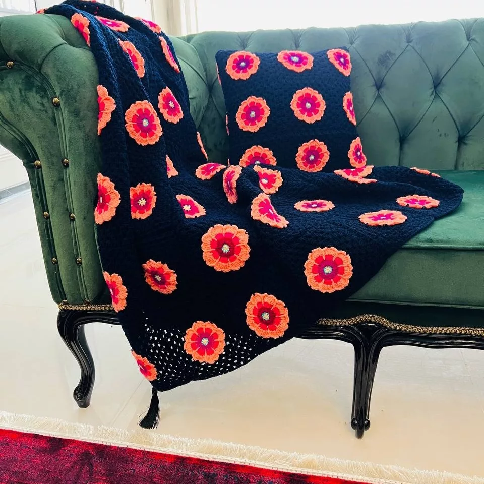 شال مبل مدل یاس به همراه دو عدد کاور کوسن