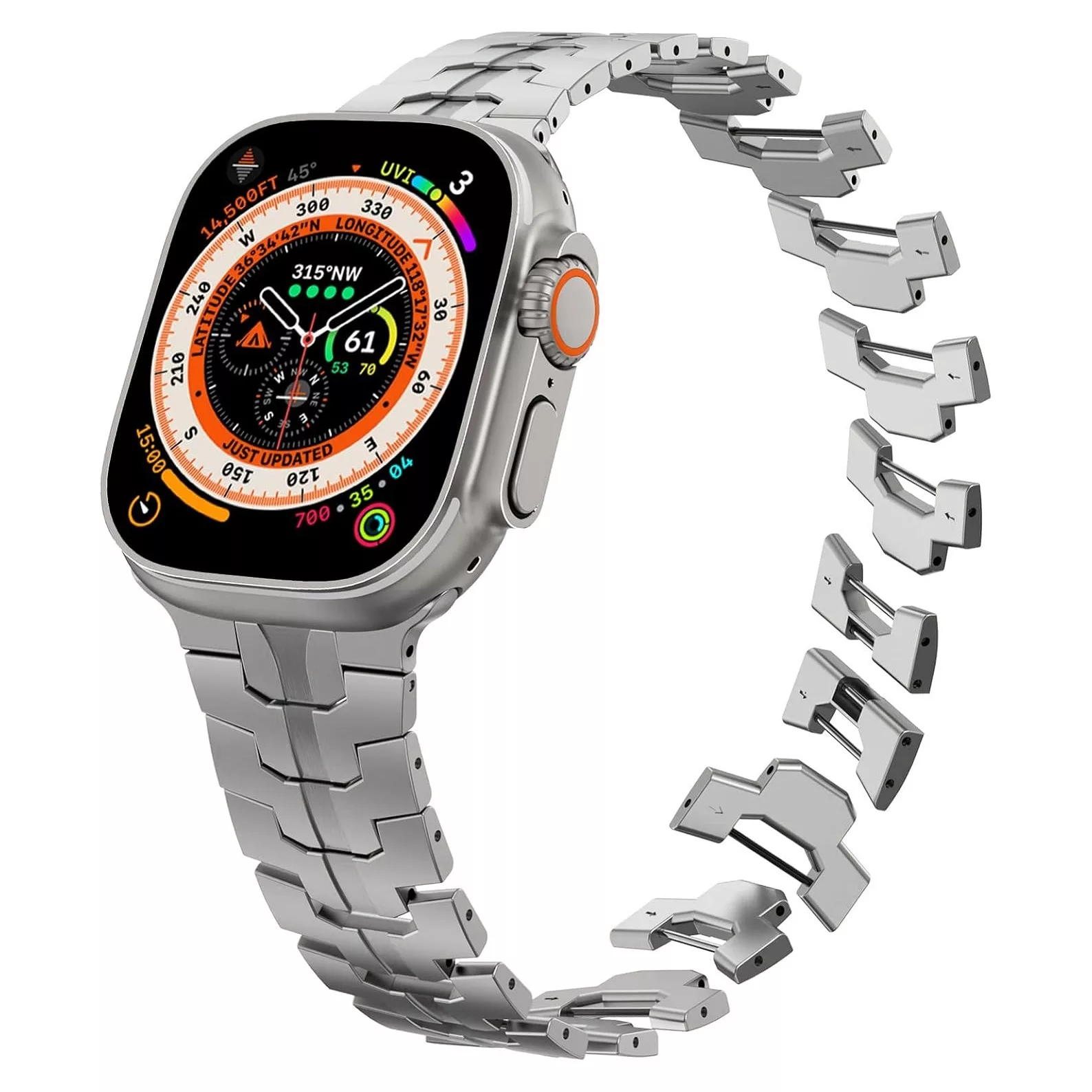 بند گوف مدل Link Metalix مناسب برای اپل واچ سری 1/2/3/4/5/6/7/8/9/SE/ULTRA/ULTRA 2 سایز 42/44/45/49 میلی متری