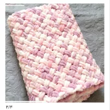 شال مبل وتخت طرح پافی سایز 100×90 سانتی متر