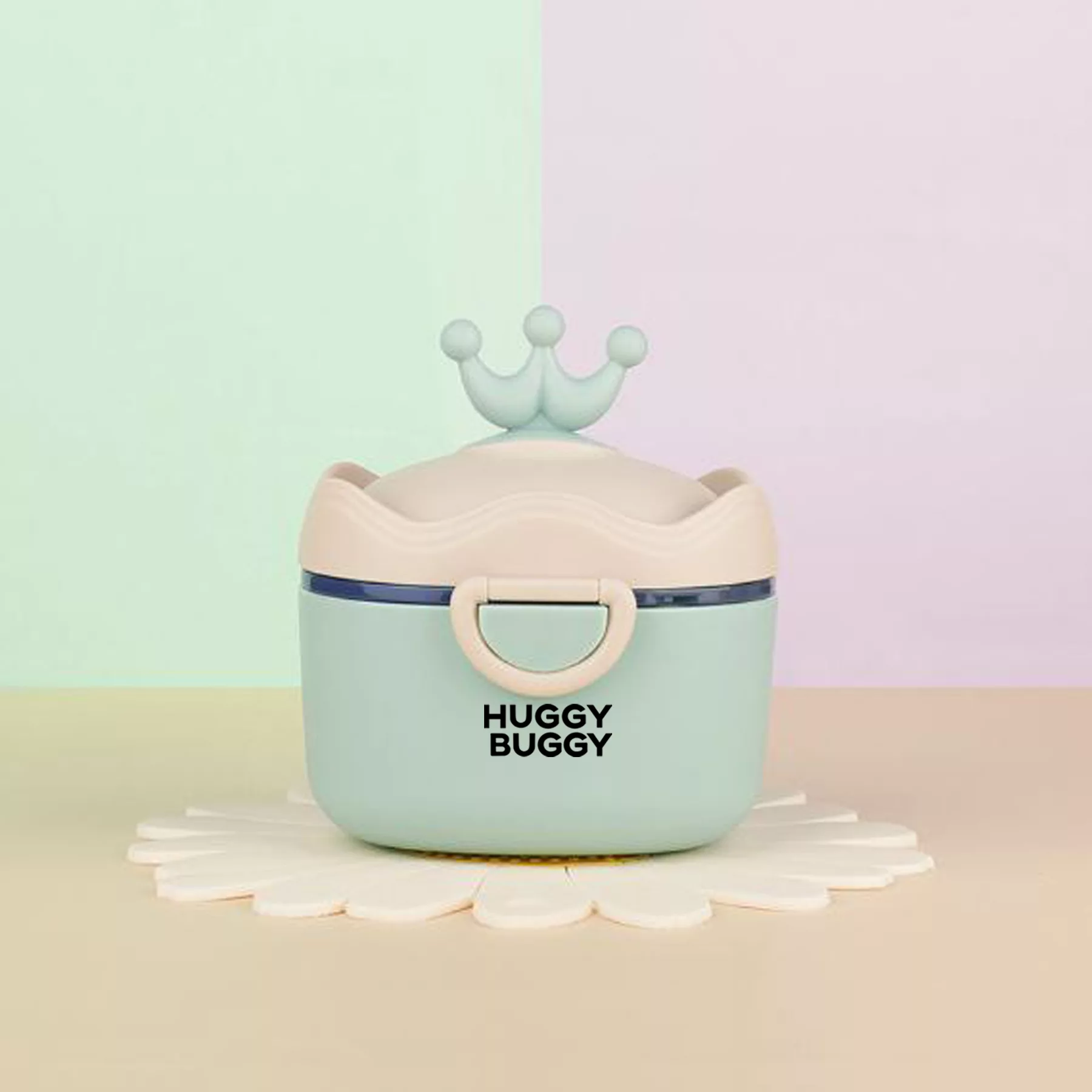 ظرف نگهدارنده شیرخشک کودک هاگی باگی مدل تاج