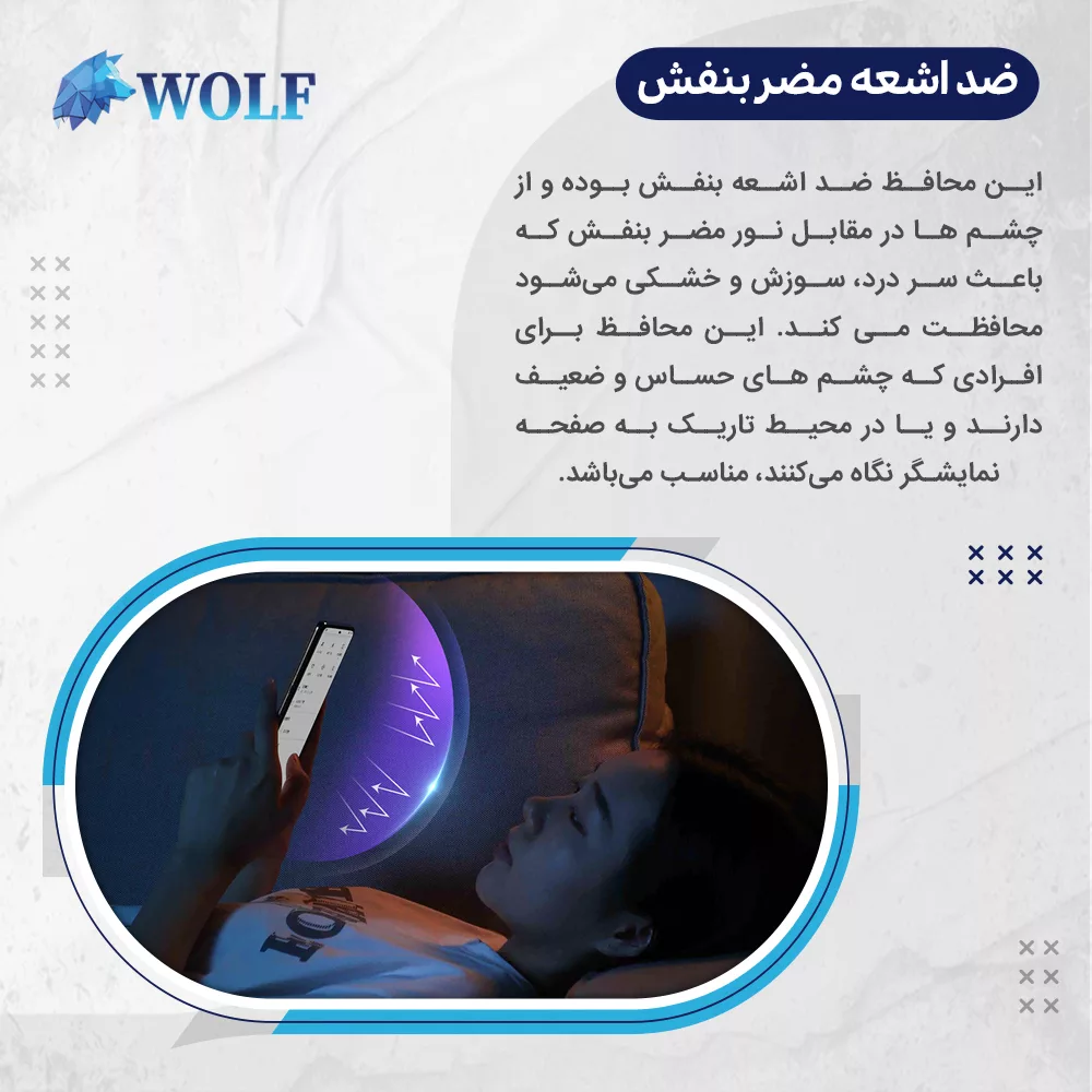 محافظ صفحه نمایش ضد اشعه بنفش ولف مناسب برای گوشی موبایل شیائومی Mi 11 Ultra