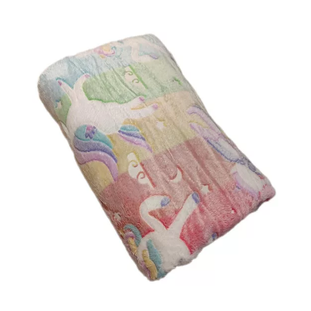 پتو مسافرتی 2 نفر مدل تک شاخ رنگین کمانی سایز 200x210 سانتی‌متر