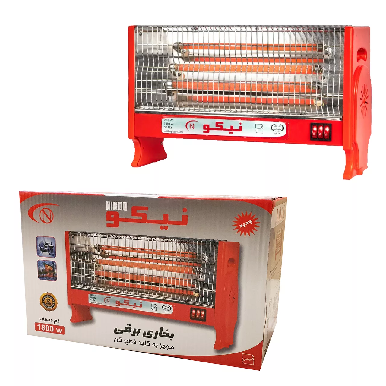بخاری برقی نیکو مدل NO.1