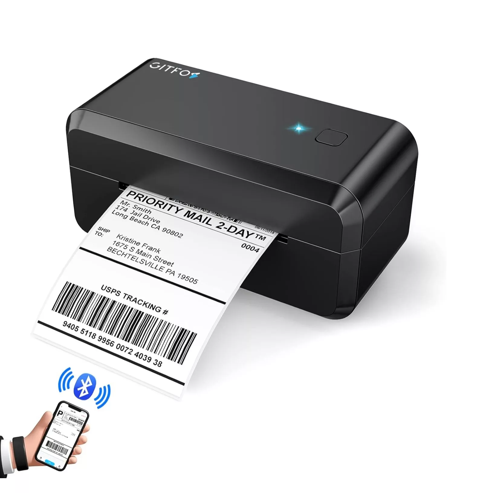 پرینتر لیبل زن حرارتی مدل AM-243-BT