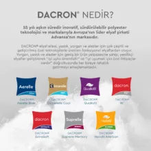 بالش یاتاش مدل Dacron Aerelle سایز ۵۰*۷۰ سانتیمتر