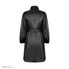 کت چرم زنانه چرم مشهد مدل b0482-001 رنگ مشکی