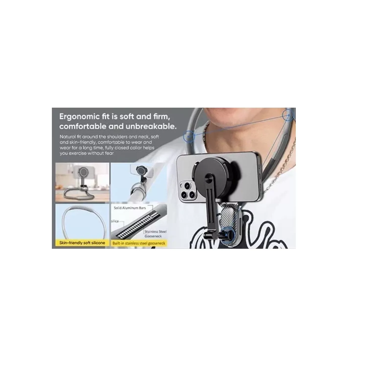 نگهدارنده گوشی موبایل گردنی جی ماری مدل Jmary MG-02 Neck Holder