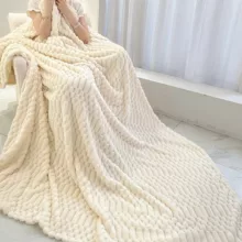 پتو مسافرتی 2 نفر مدل حبابی  سایز 220x200 سانتی‌متر