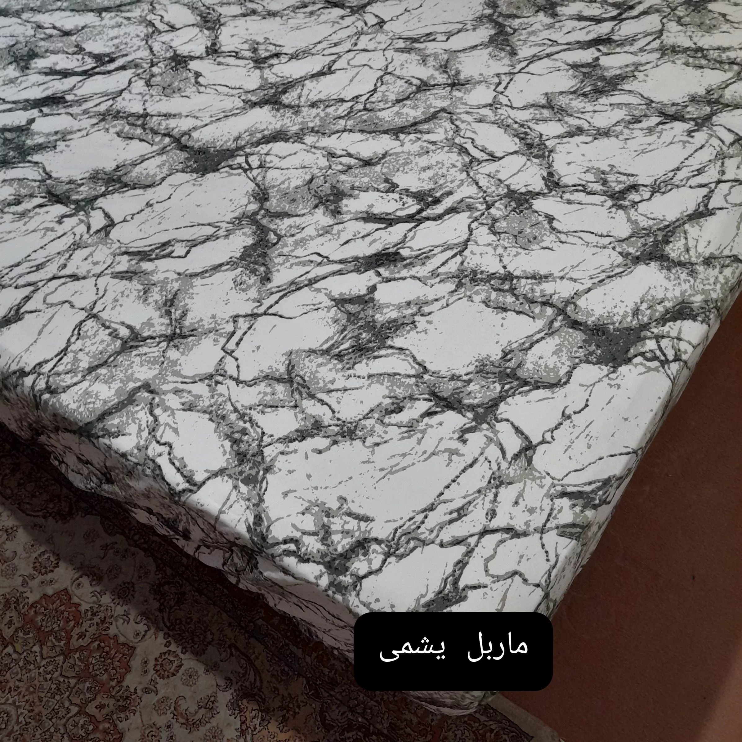 روکش لحاف مدل دورو ماربل niki011 دو نفره سایز 220×200 سانتی متر