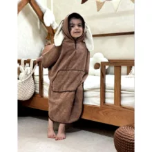 حوله پالتویی کودک مدل شنلی سایز 120x85 سانتی‌متر