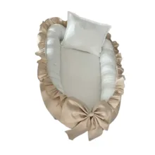 تشک غلت گیر نوزاد و بالشت مدل چیندار مجموعه ۲عددی