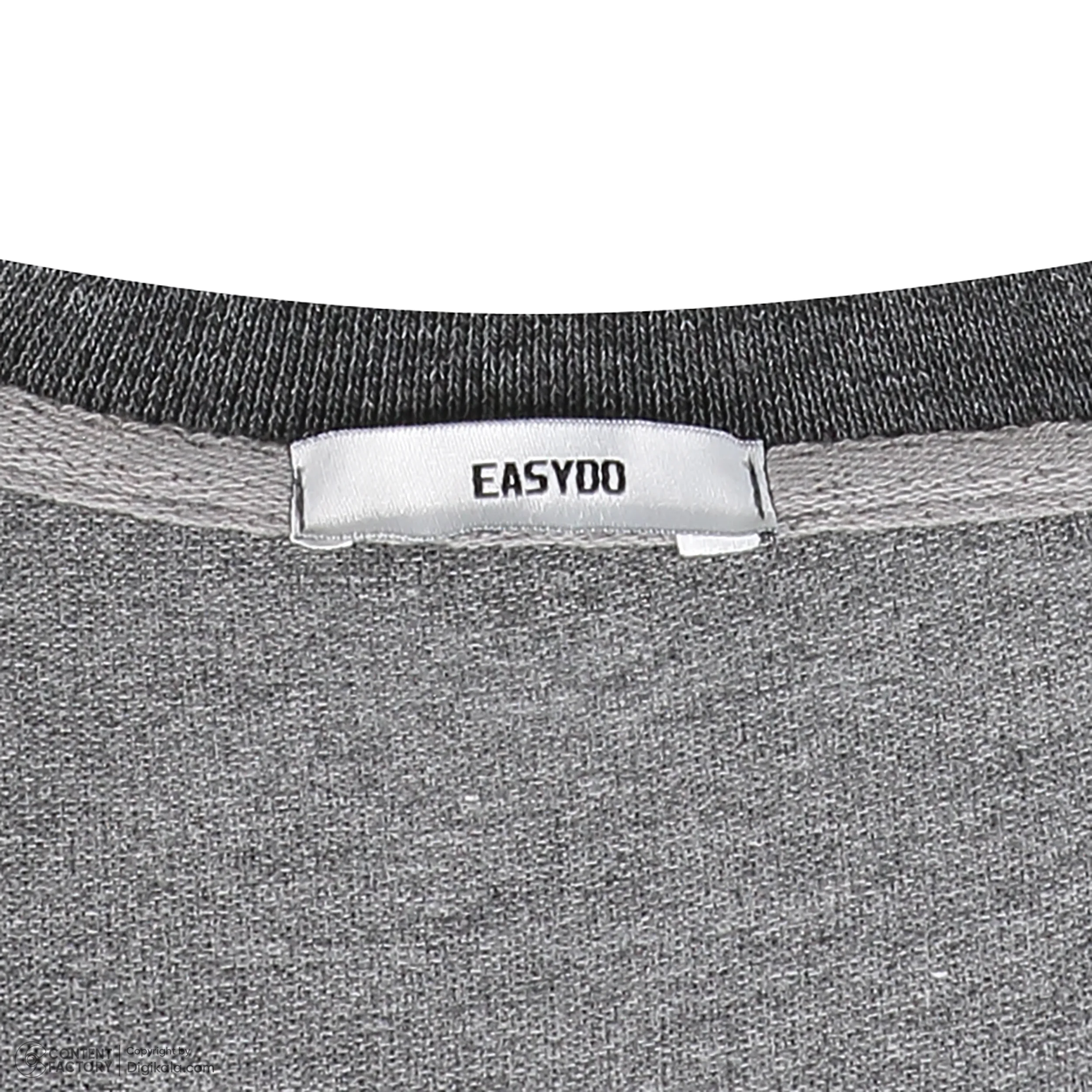 تی شرت آستین کوتاه مردانه ایزی دو مدل 0177 رنگ دودی